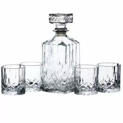 BarCraft Barcraft Cut Glass Effect Decanter Set 900ml -dining room furniture Shop 30816893 alt03