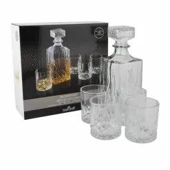 BarCraft Barcraft Cut Glass Effect Decanter Set 900ml -dining room furniture Shop 30816893 alt04