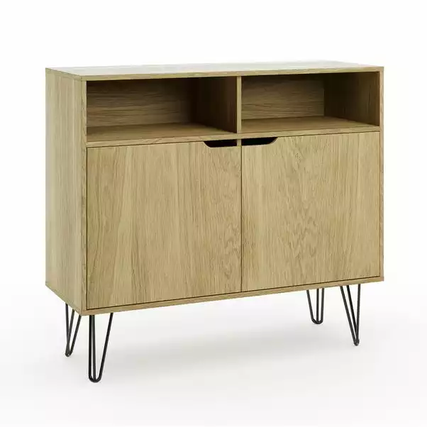 Dunelm Bella 2 Door Sideboard Oak Effect 8 Dunelm Bella 2 Door Sideboard Oak Effect - Image 6