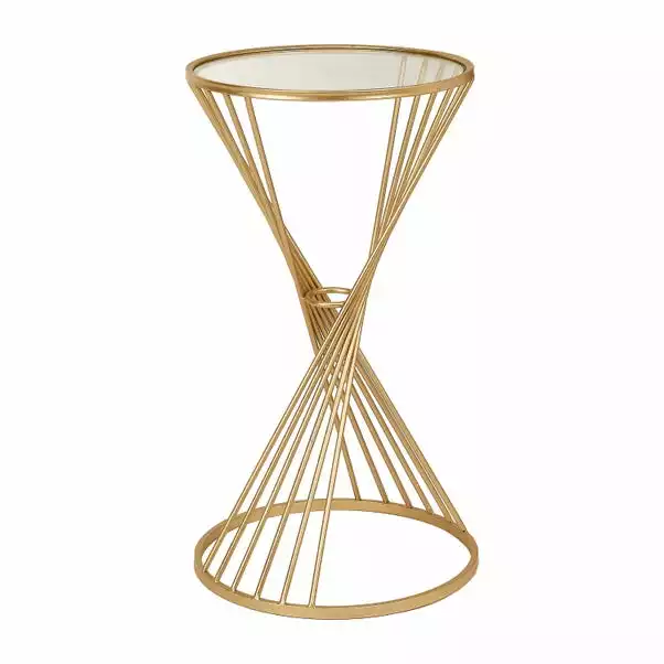 Pacific Lifestyle Pacific Liberty Side Table, Iron & Glass 4 Pacific Lifestyle Pacific Liberty Side Table, Iron & Glass - Image 2