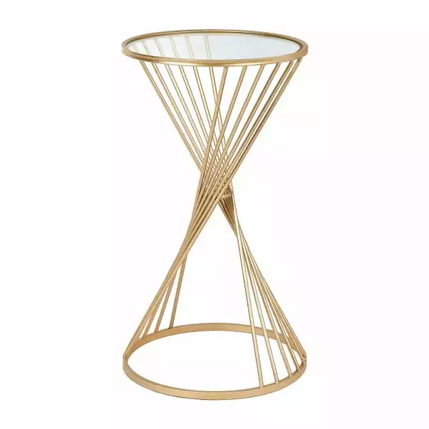 Pacific Lifestyle Pacific Liberty Side Table, Iron & Glass 5 Pacific Lifestyle Pacific Liberty Side Table, Iron & Glass - Image 3