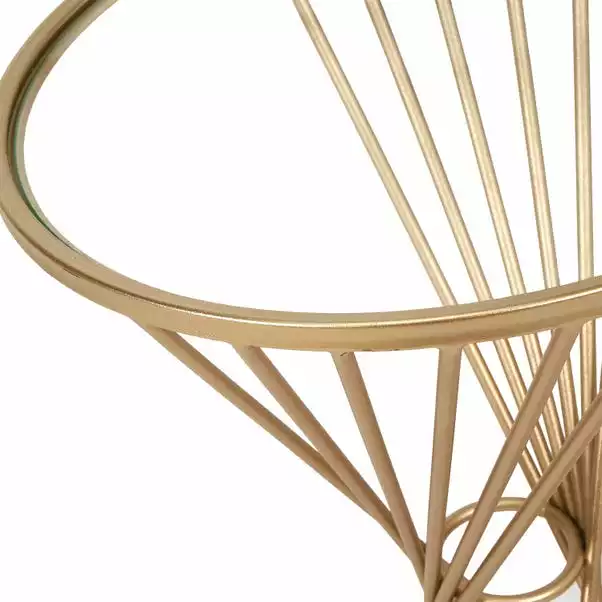 Pacific Lifestyle Pacific Liberty Side Table, Iron & Glass 6 Pacific Lifestyle Pacific Liberty Side Table, Iron & Glass - Image 4