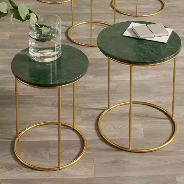 Pacific Lifestyle Pacific Milly Set Of 2 Nest Of Side Tables, Marble 3 Pacific Lifestyle Pacific Milly Set Of 2 Nest Of Side Tables, Marble