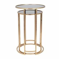 Pacific Lifestyle Pacific Veneziano Set Of 2 Nest Of Tables, Iron & Glass 9 Pacific Lifestyle Pacific Veneziano Set Of 2 Nest Of Tables, Iron & Glass -dining room furniture Shop 30821749 alt01