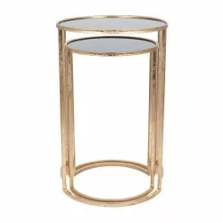 Pacific Lifestyle Pacific Veneziano Set Of 2 Nest Of Tables, Iron & Glass 11 Pacific Lifestyle Pacific Veneziano Set Of 2 Nest Of Tables, Iron & Glass -dining room furniture Shop 30821749 alt03